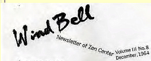 Machine generated alternative text:
Newsletter of Zen Center 
