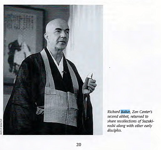 Machine generated alternative text:
Zen Center's 
second abbot, returned to 
share recollections of Suzuki- 
roshi along With Other early 
disciples. 
20 