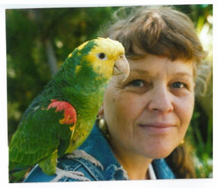 Marilyn with Parrot